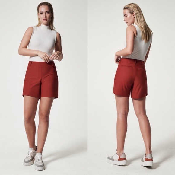 SPANX Pants - Spanx Sunshine Shorts, 6" Dark Cherry Medium